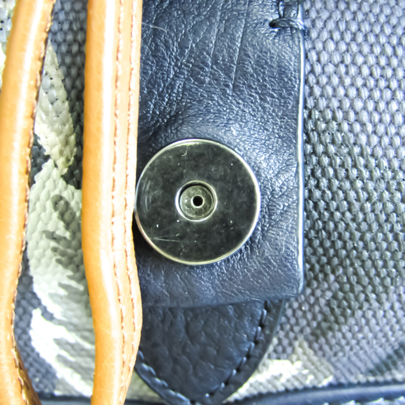 Coach Hawaiian F72083 Unisex Leather,Canvas Backpack Beige,Gray,Navy - Picture 7 of 10